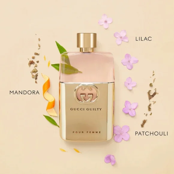 Gucci Guilty Pour Femme Eau de Parfum Mandarin Lilac Patchouli 90ml Brand New - Picture 2 of 6